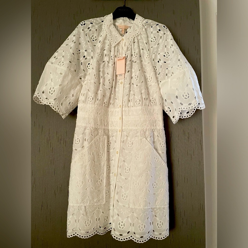 Ramy Brook white eyelet dress